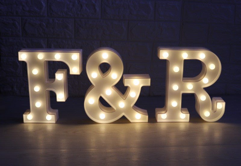 Alphabet LED Light Sign