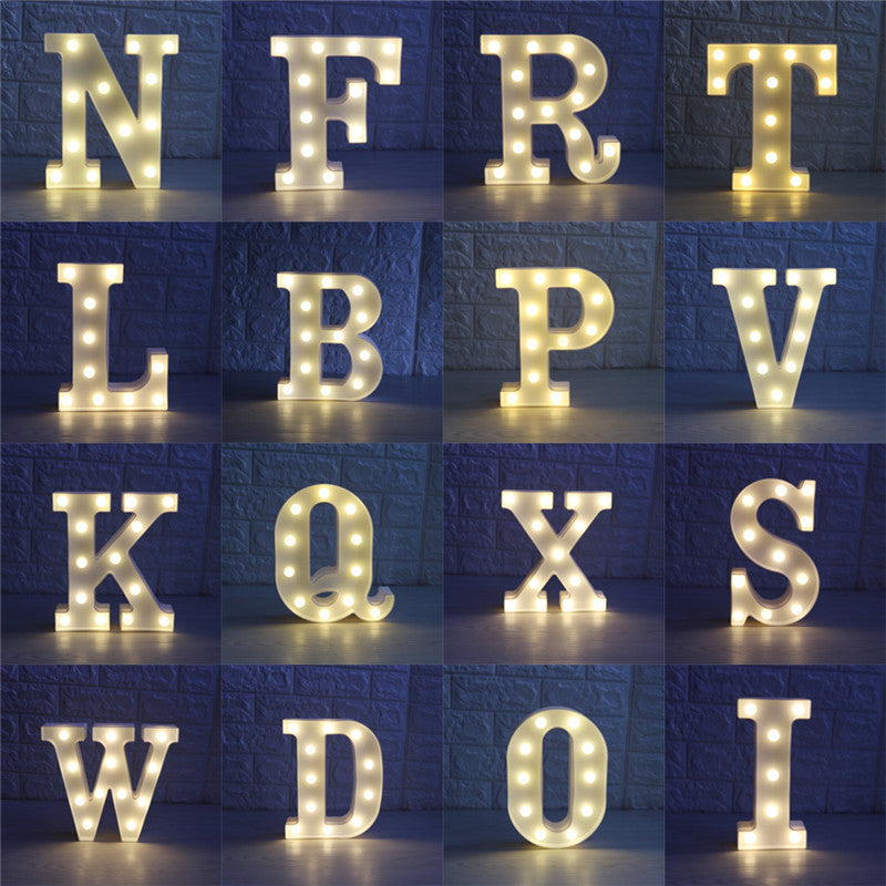 Alphabet LED Light Sign