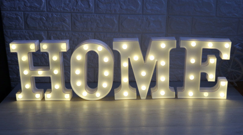 Alphabet LED Light Sign